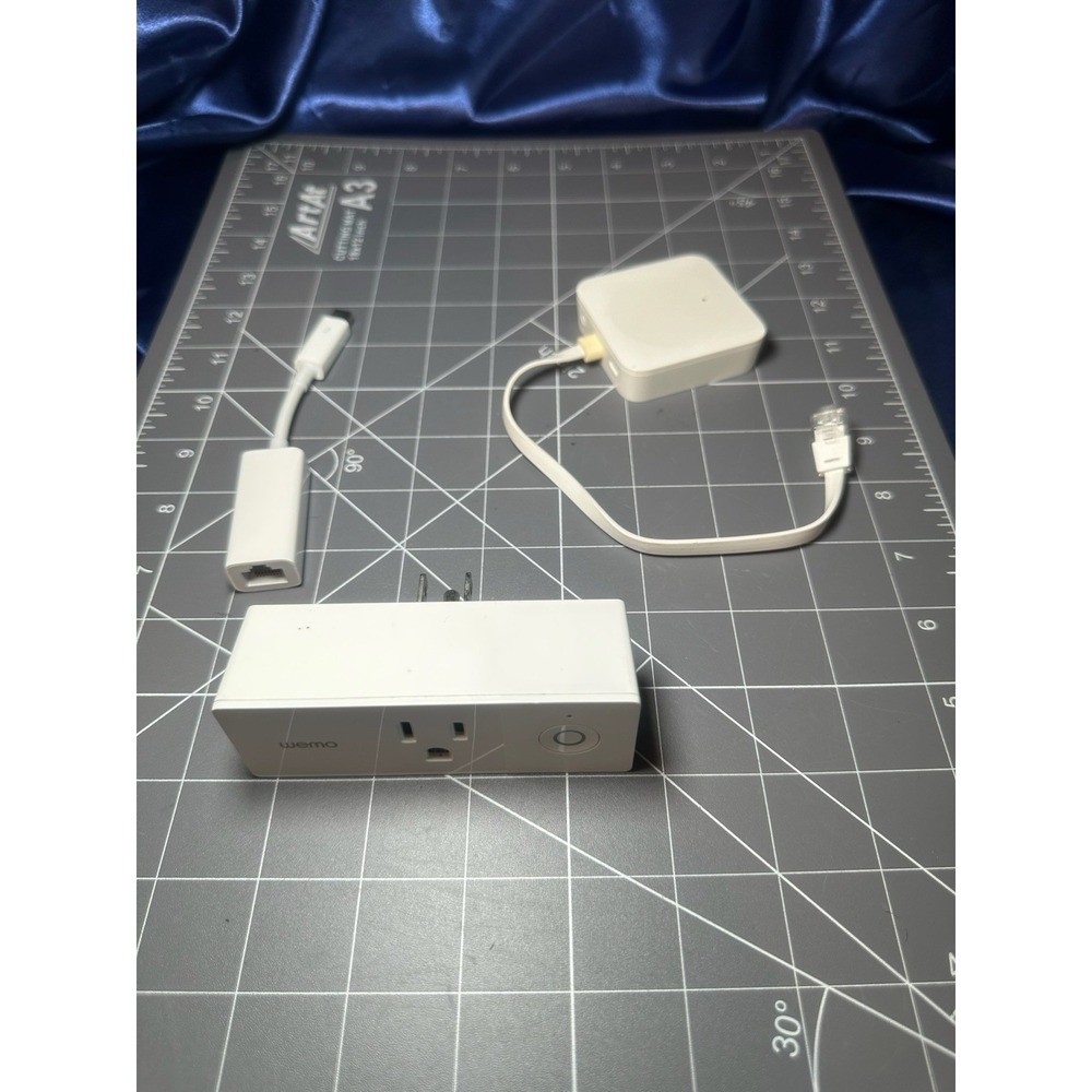Wemo Mini Smart Plug + Wemo Bridge F7C074 + Apple A1433 Ethernet Adapter